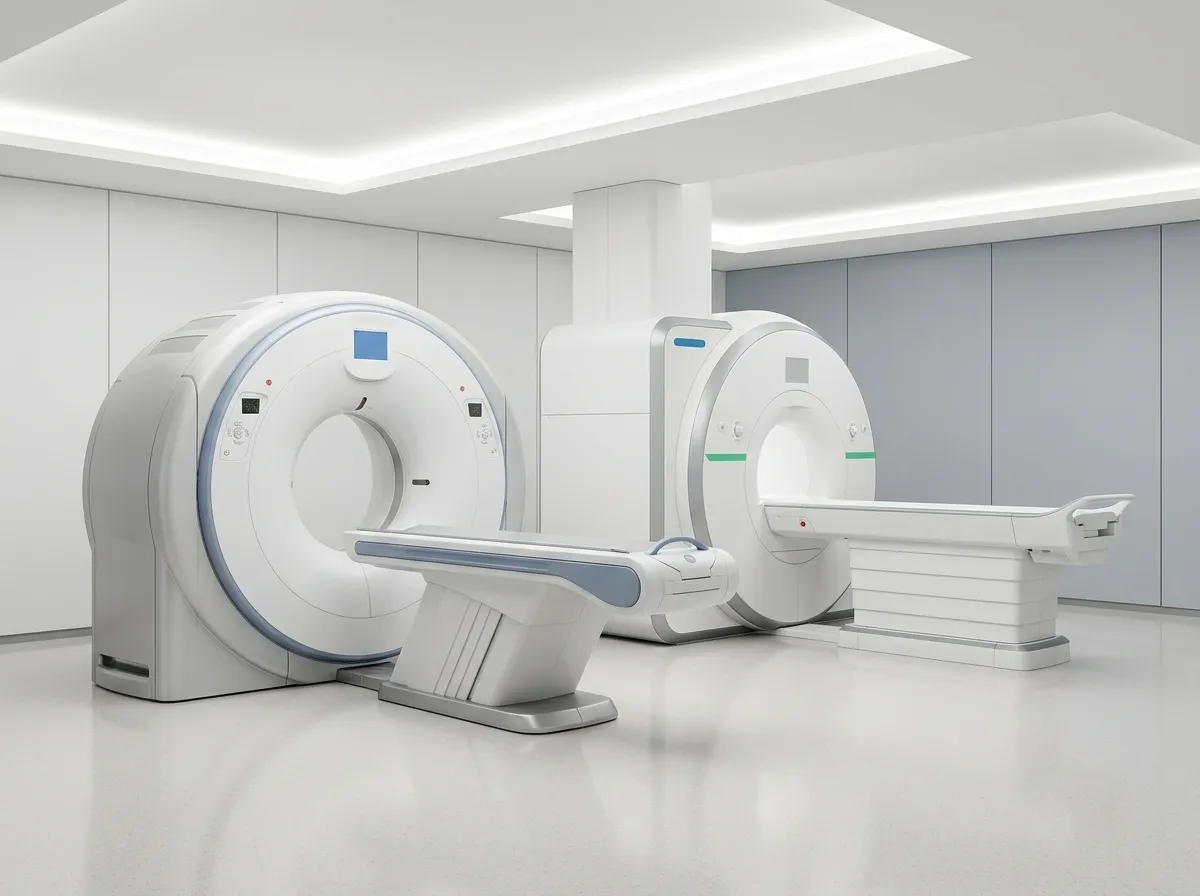 Mesin CT scan dan MRI di ruang radiologi rumah sakit