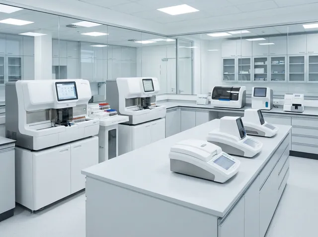 Analyzer laboratorium kimia klinik di laboratorium medis