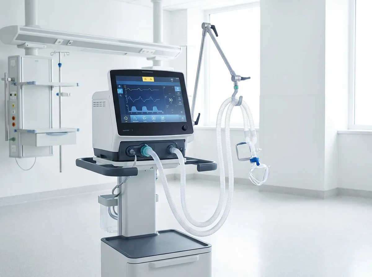 Ventilator ICU mendukung pernapasan pasien di ruang intensif